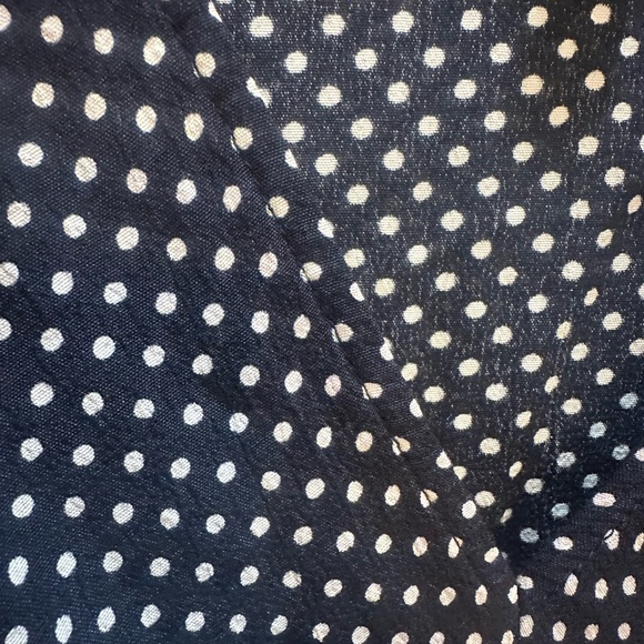 Topshop Navy and White Polka Dot Dress Size 6 - Picture 4 of 9